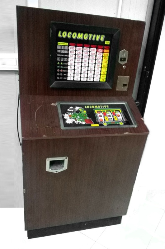 Slot machine vintage Locomotive