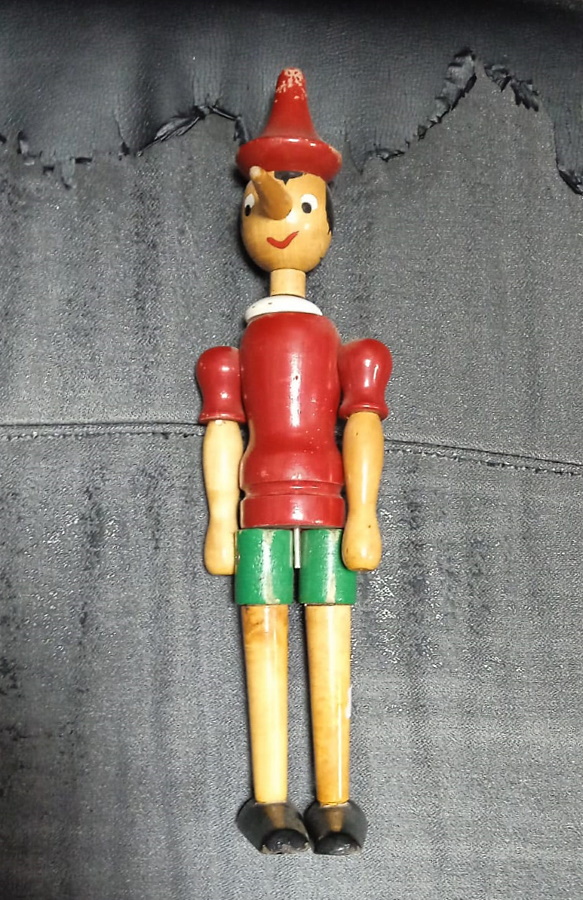 Pinocchio vintage in legno