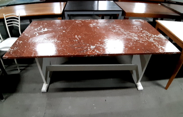 39089 Tavolo in legno e marmo